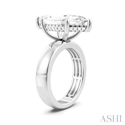Marquise Shape Semi-Mount Diamond Engagement Ring