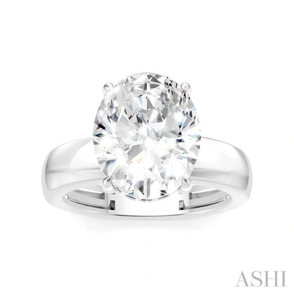 Oval Shape Semi-Mount Diamond Engagement Ring