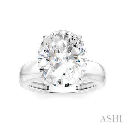 Oval Shape Semi-Mount Diamond Engagement Ring