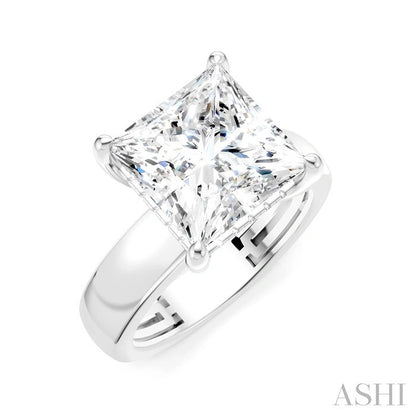 Princess Shape Semi-Mount Diamond Engagement Ring