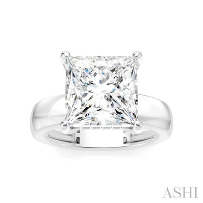 Princess Shape Semi-Mount Diamond Engagement Ring
