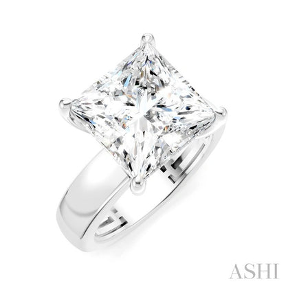 Princess Shape Semi-Mount Diamond Engagement Ring