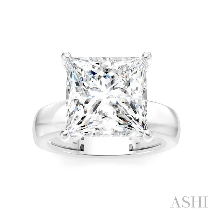 Princess Shape Semi-Mount Diamond Engagement Ring