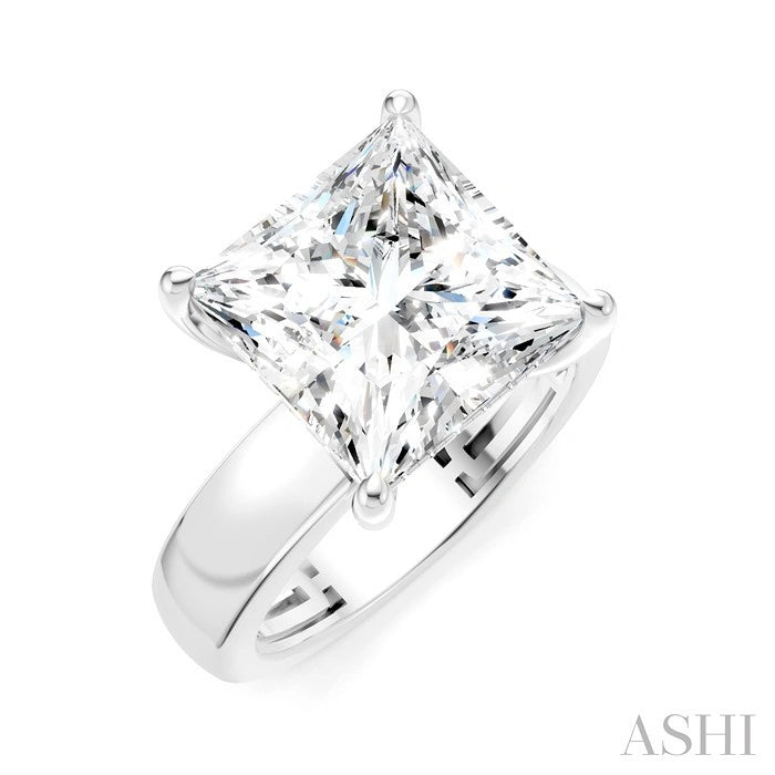 Princess Shape Semi-Mount Diamond Engagement Ring