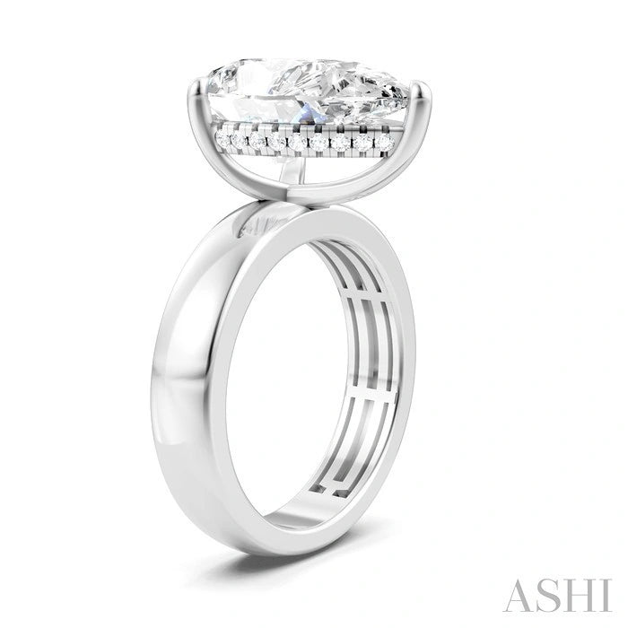 Pear Shape Semi-Mount Diamond Engagement Ring