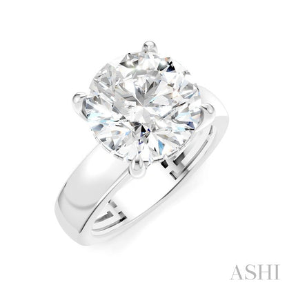 Round Shape Semi-Mount Diamond Engagement Ring