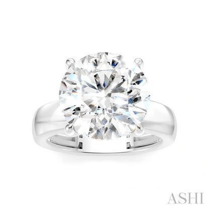 Round Shape Semi-Mount Diamond Engagement Ring