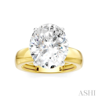 Oval Shape Semi-Mount Diamond Engagement Ring