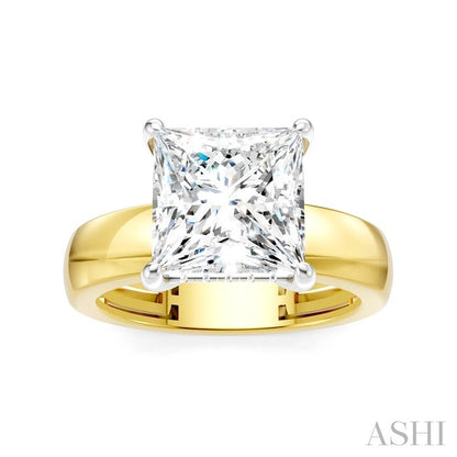 Princess Shape Semi-Mount Diamond Engagement Ring