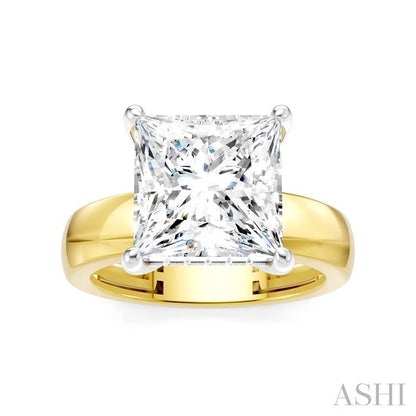 Princess Shape Semi-Mount Diamond Engagement Ring
