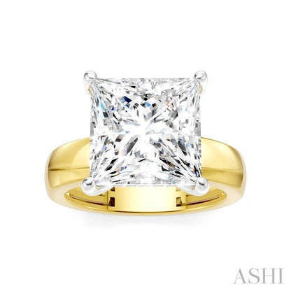 Princess Shape Semi-Mount Diamond Engagement Ring