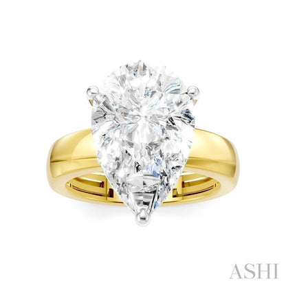 Pear Shape Semi-Mount Diamond Engagement Ring