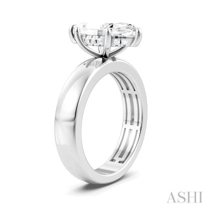 Marquise Shape Semi-Mount Diamond Engagement Ring