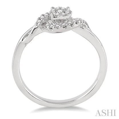 Round Shape Lovebright Diamond Engagement Ring
