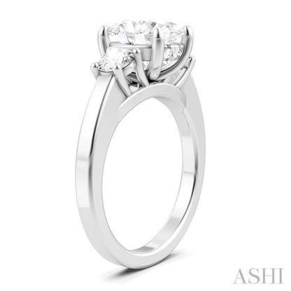 Oval Shape Semi-Mount Diamond Engagement Ring