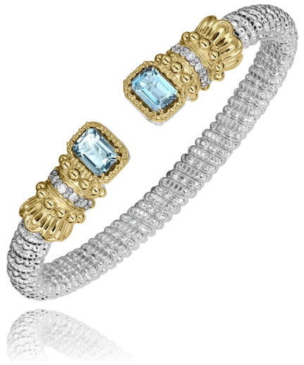 Vahan 14k Gold & Sterling Silver Sky Blue Topaz Bracelet