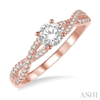 Round Shape Diamond Engagement Ring