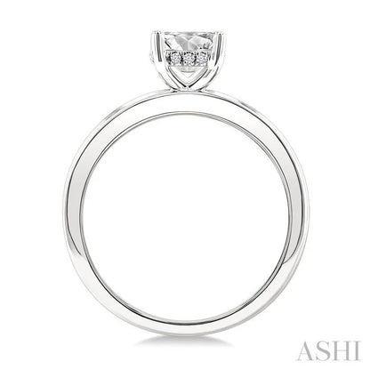 Round Shape Semi-Mount Diamond Engagement Ring
