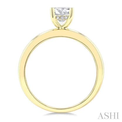 Oval Shape Semi-Mount Diamond Engagement Ring