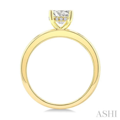 Round Shape Semi-Mount Diamond Engagement Ring
