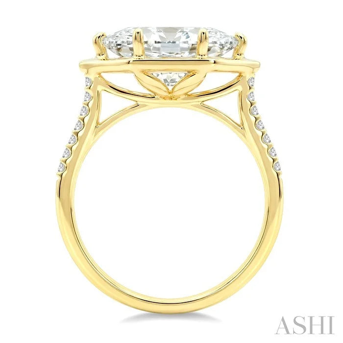 Marquise Shape Semi-Mount Diamond Engagement Ring
