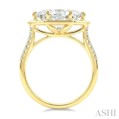 Marquise Shape Semi-Mount Diamond Engagement Ring