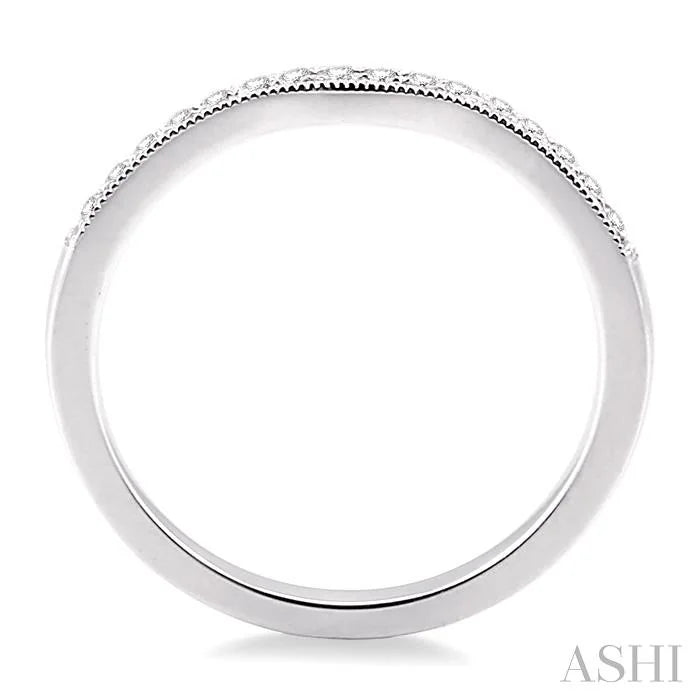 Curved Diamond Wedding Band