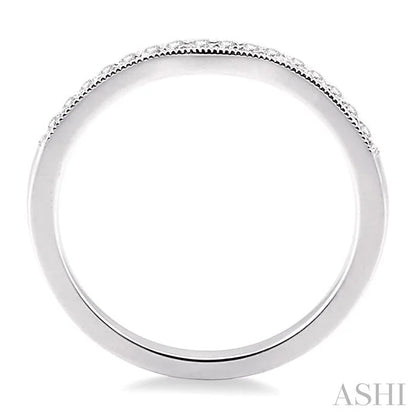 Curved Diamond Wedding Band