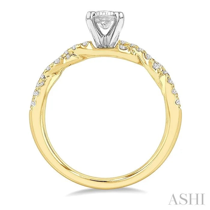 Emerald Shape Diamond Engagement Ring