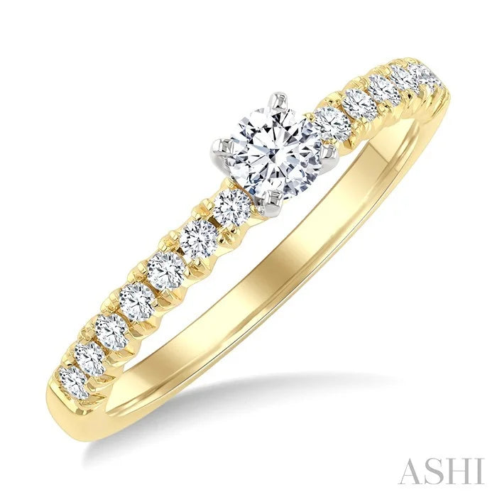 Round Shape Endless Embrace Diamond Engagement Ring
