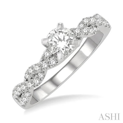 Round Shape Diamond Engagement Ring