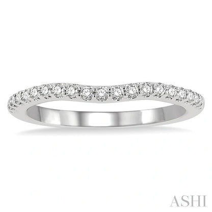 Curved Diamond Wedding Band