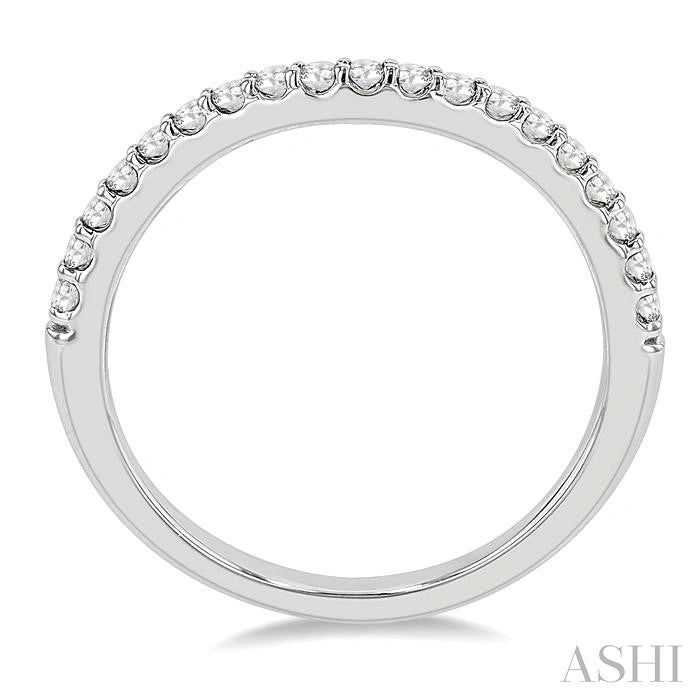 Curved Diamond Wedding Band