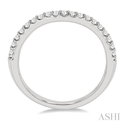 Curved Diamond Wedding Band
