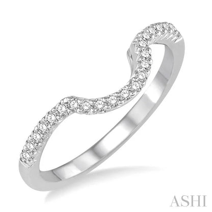 Curved Diamond Wedding Band