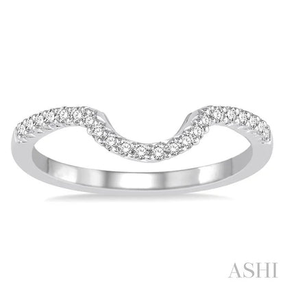 Curved Diamond Wedding Band