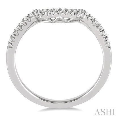 Curved Diamond Wedding Band