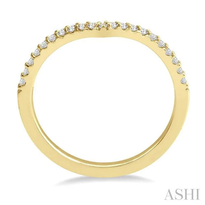 Chevron Diamond Wedding Band