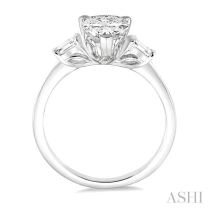 Pear Shape Semi-Mount Diamond Engagement Ring