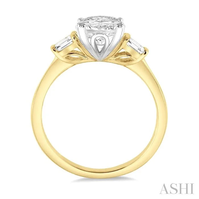 Oval Shape Semi-Mount Diamond Engagement Ring