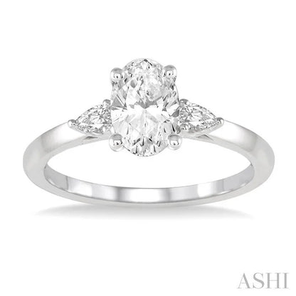 Oval Shape Diamond Engagement Ring