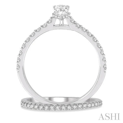 Pear Shape Diamond Wedding Set