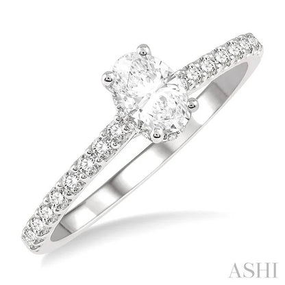 Oval Shape Diamond Engagement Ring