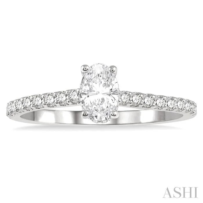 Oval Shape Diamond Engagement Ring