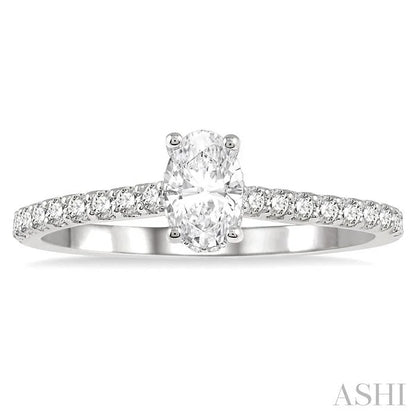 Oval Shape Diamond Engagement Ring