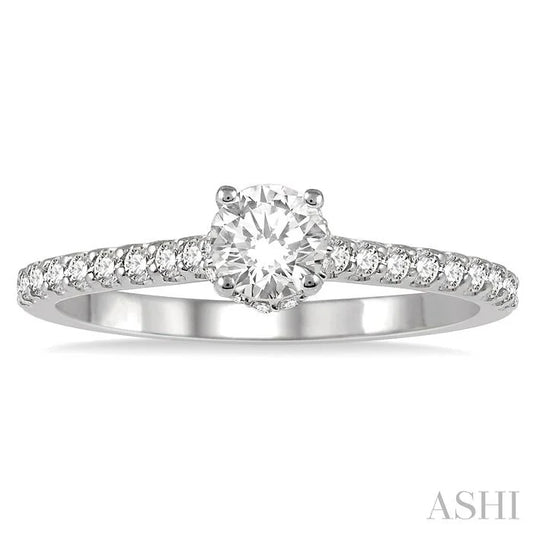 Round Shape Diamond Engagement Ring