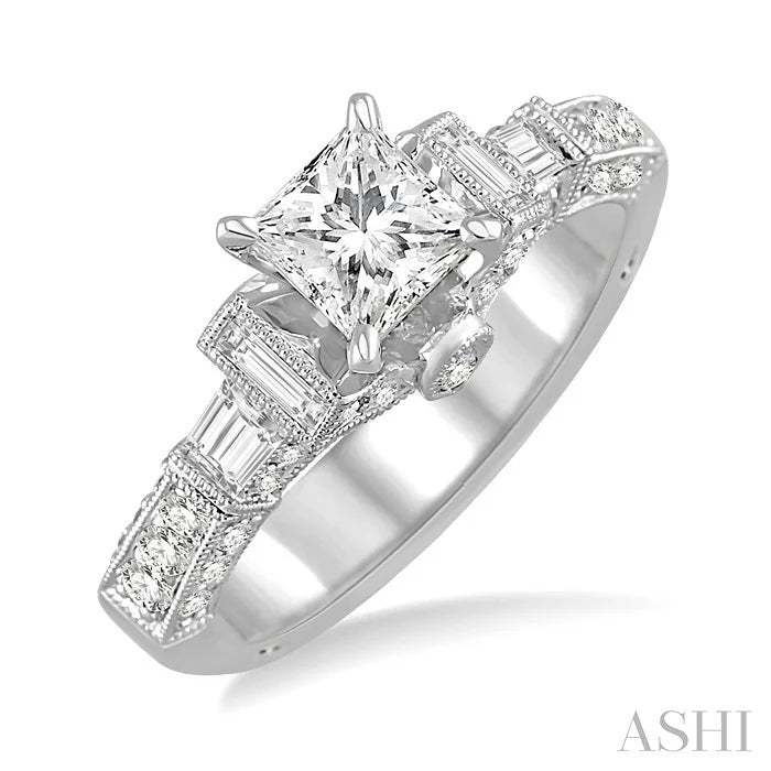 Princess Shape Diamond Engagement Ring