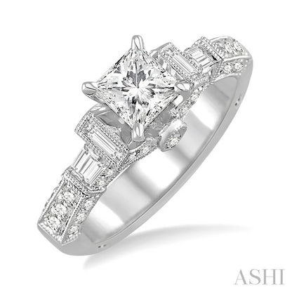 Princess Shape Diamond Engagement Ring