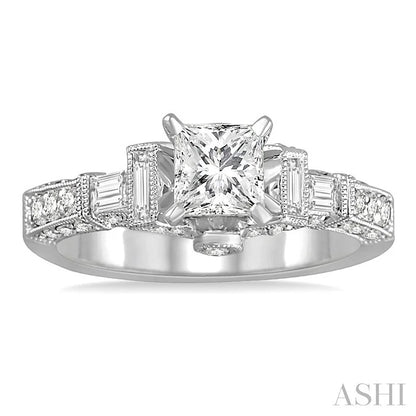 Princess Shape Diamond Engagement Ring