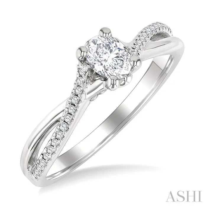 Oval Shape Diamond Engagement Ring